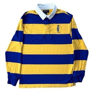 Polo Bear Ralph Lauren Cotton Jersey Rugby Shirt Youth Size (L / (14-16)
